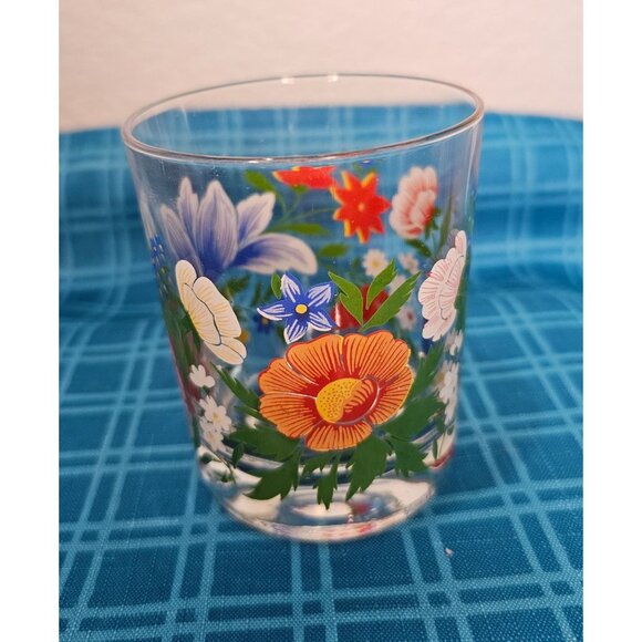 Reims France Floral replacement Juice glass or votive holder - Picture 4 of 10